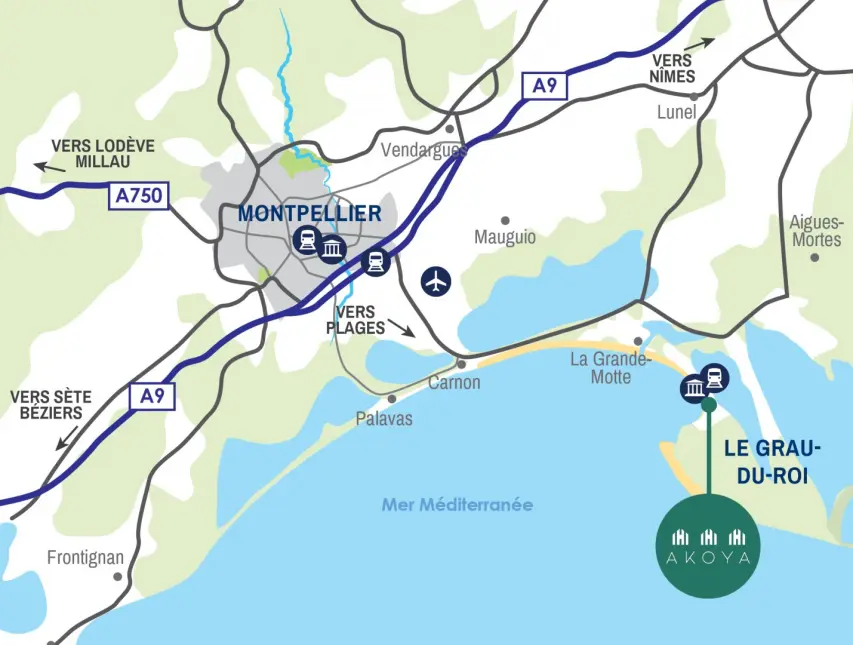 AKOYA – Immobilier neuf Le Grau-du-Roi – Écoquartier des Pins