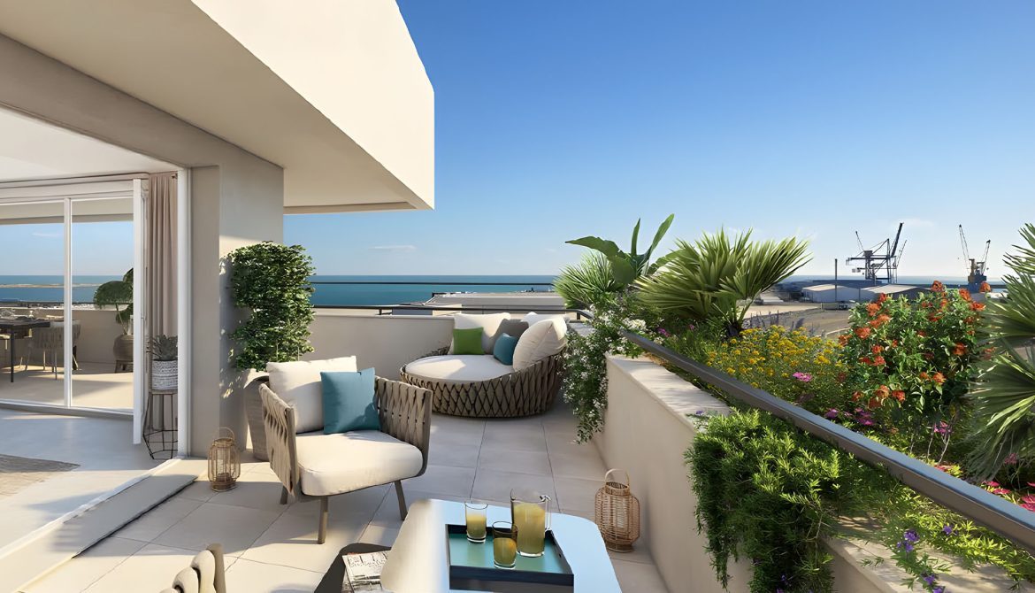 NOUVEAU SETE T3 59 M2 AVEC 10 m2 DE TERRASSE HORIZON MER