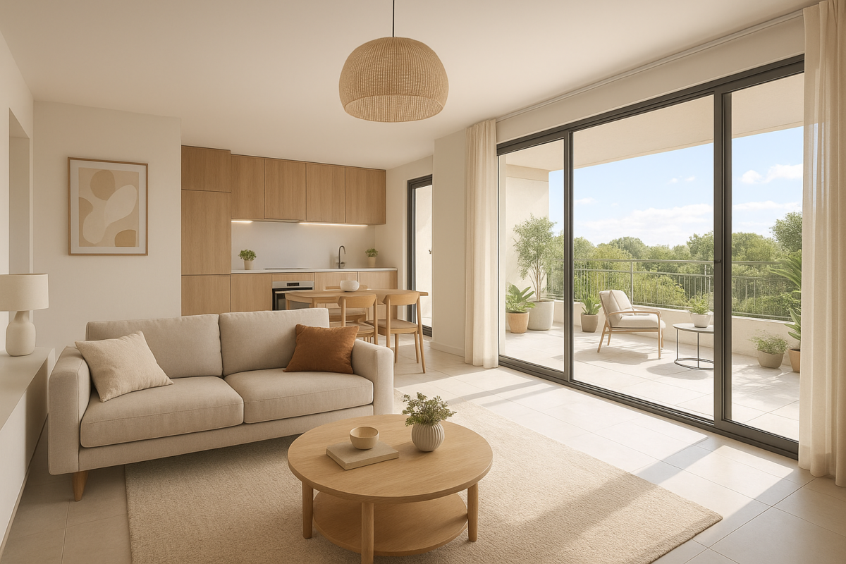 PIGNAN CV T3 60M2 AVEC TERRASSE DE 7M2