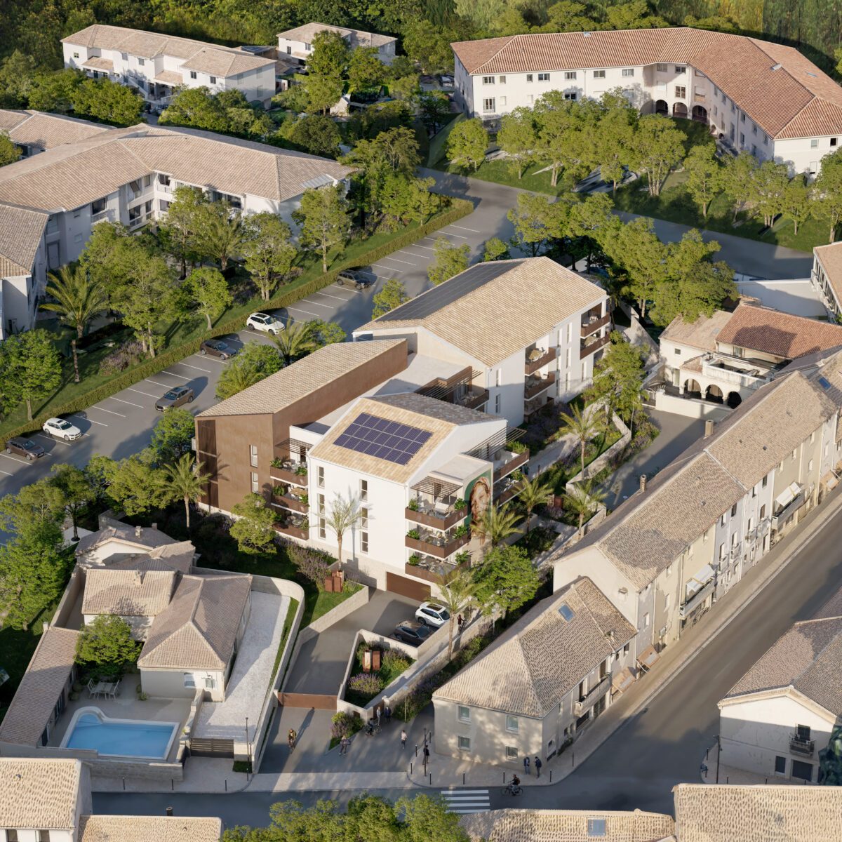 Résidence neuve Villa Emilia à Lattes, quartier de Boirargues